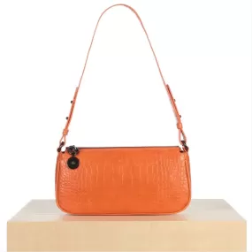 Fayette Bag in Orange Croc