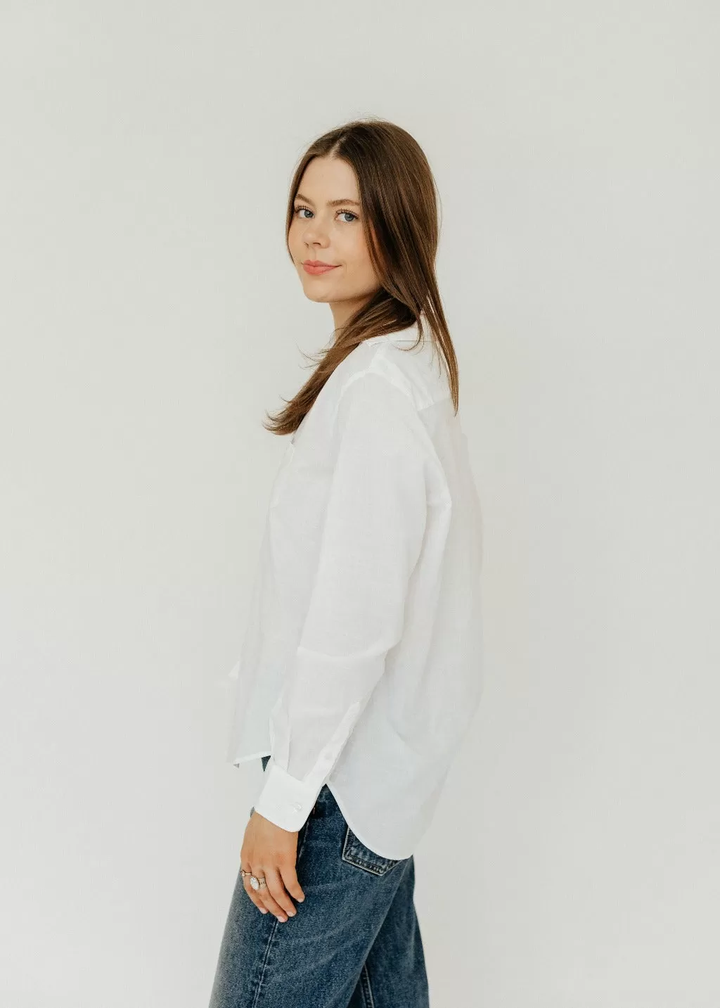 Frank & Eileen Eileen Relaxed Button-Up in White