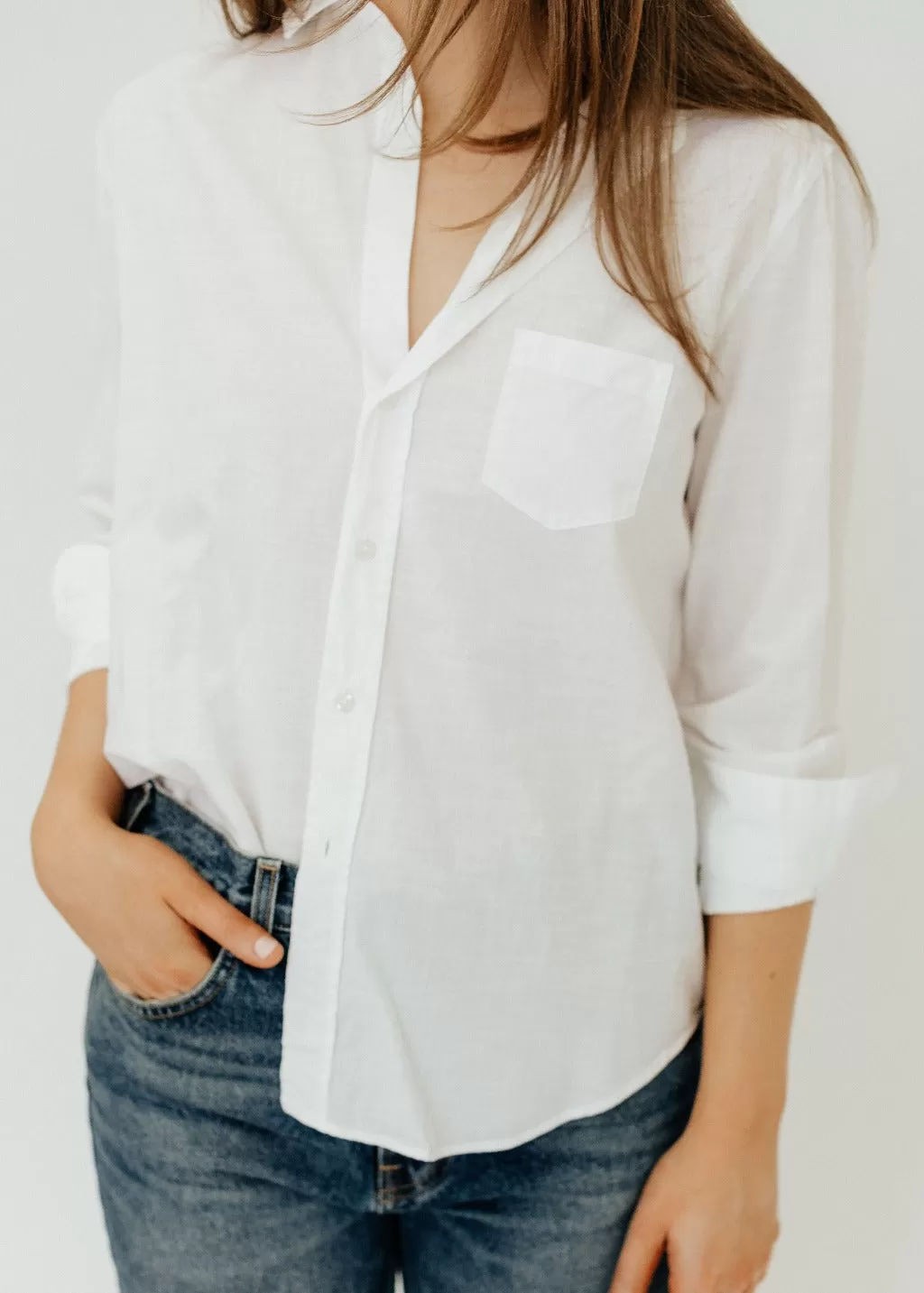 Frank & Eileen Eileen Relaxed Button-Up in White