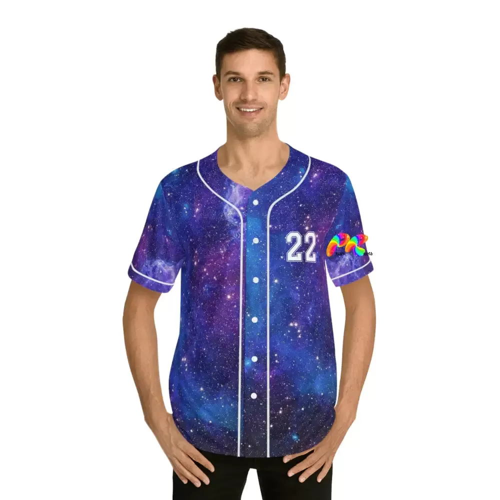 Galaxy Moon Men's Baseball Jersey