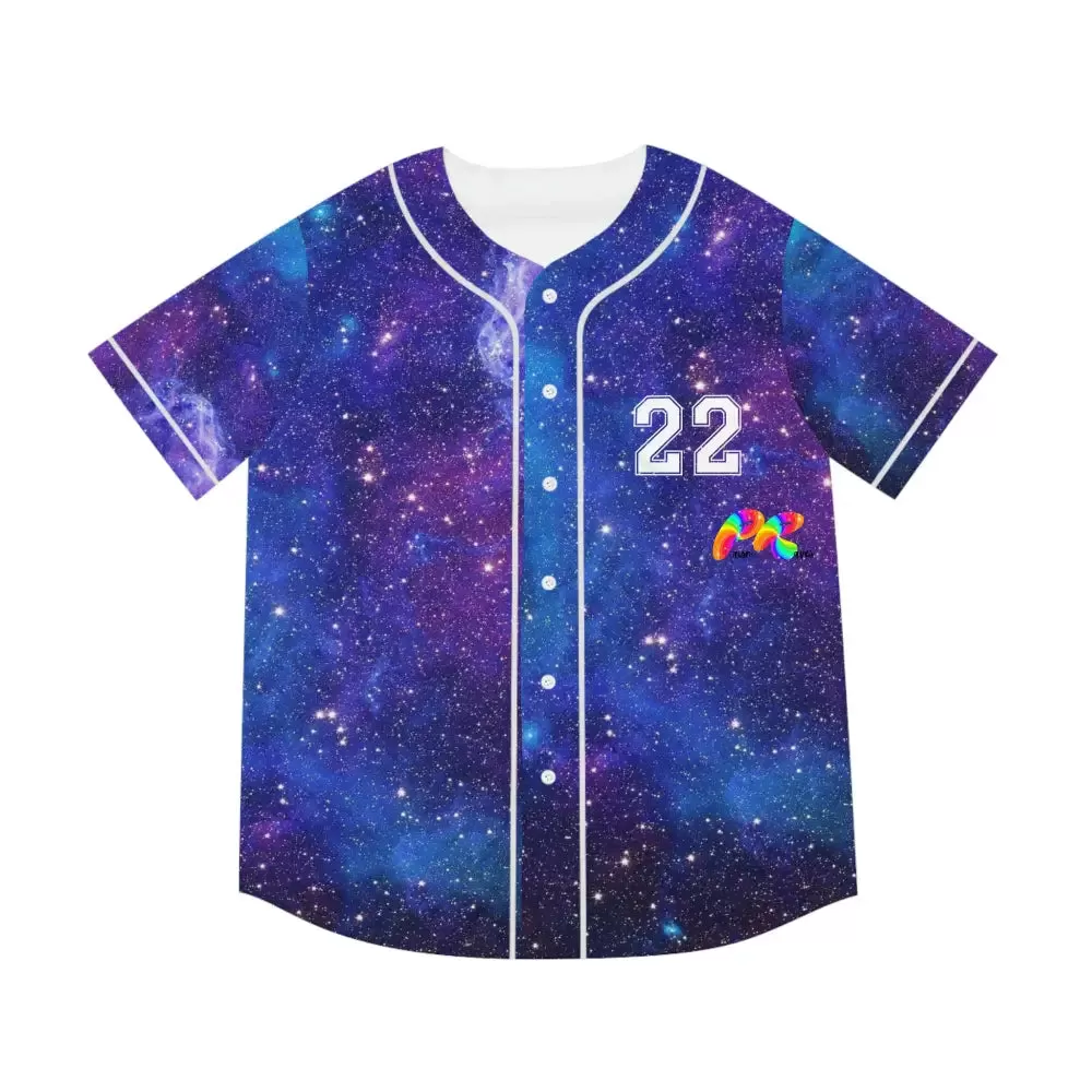 Galaxy Moon Men's Baseball Jersey