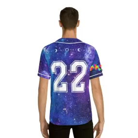 Galaxy Moon Men's Baseball Jersey