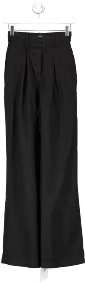 ghost Black Wide Leg Trouser UK XXS