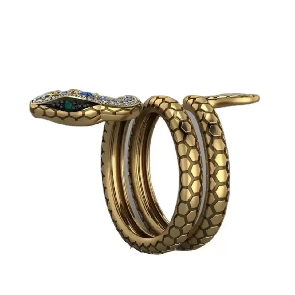 Gothic Punk Snake Styled Finger Ring