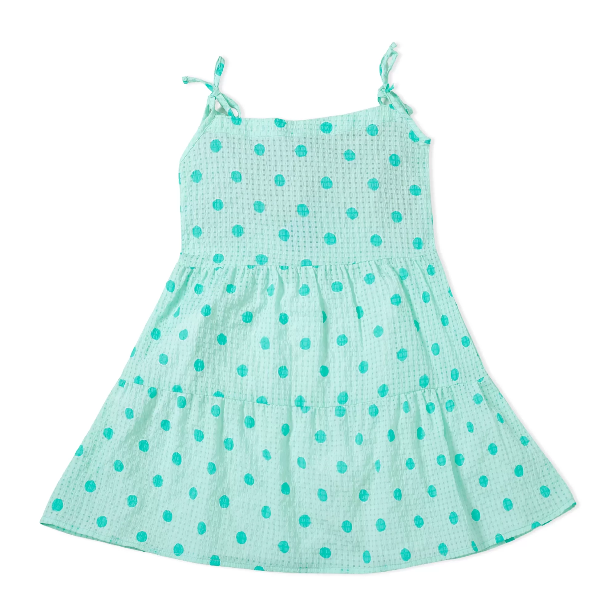 Green Polka Dot Spaghetti Dress