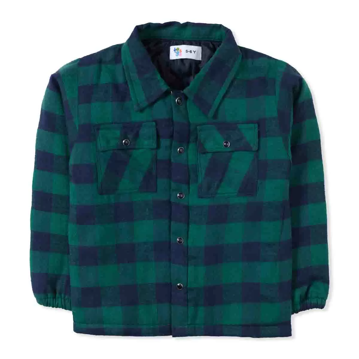 Green Quilted Casual Shirt