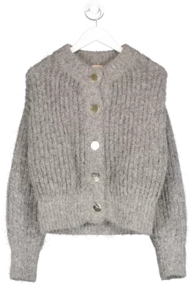 H&M Grey Alpaca Blend Chunky Cardigan UK S