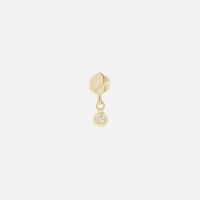 Hex Diamond Drop - 14K YELLOW