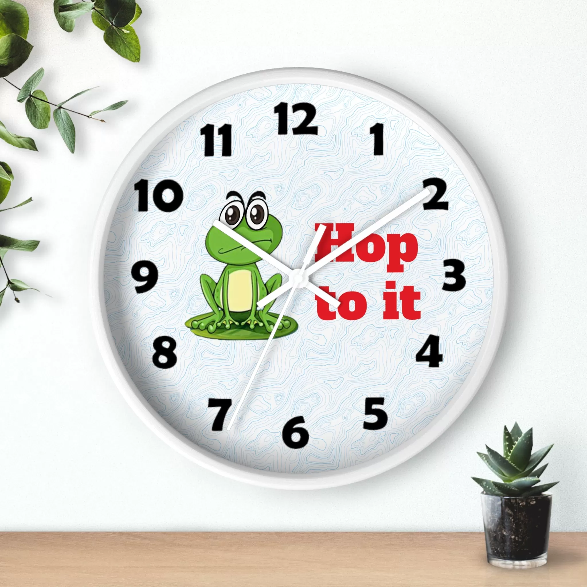 Hop to It Wall Clock, Frog Wall Clock