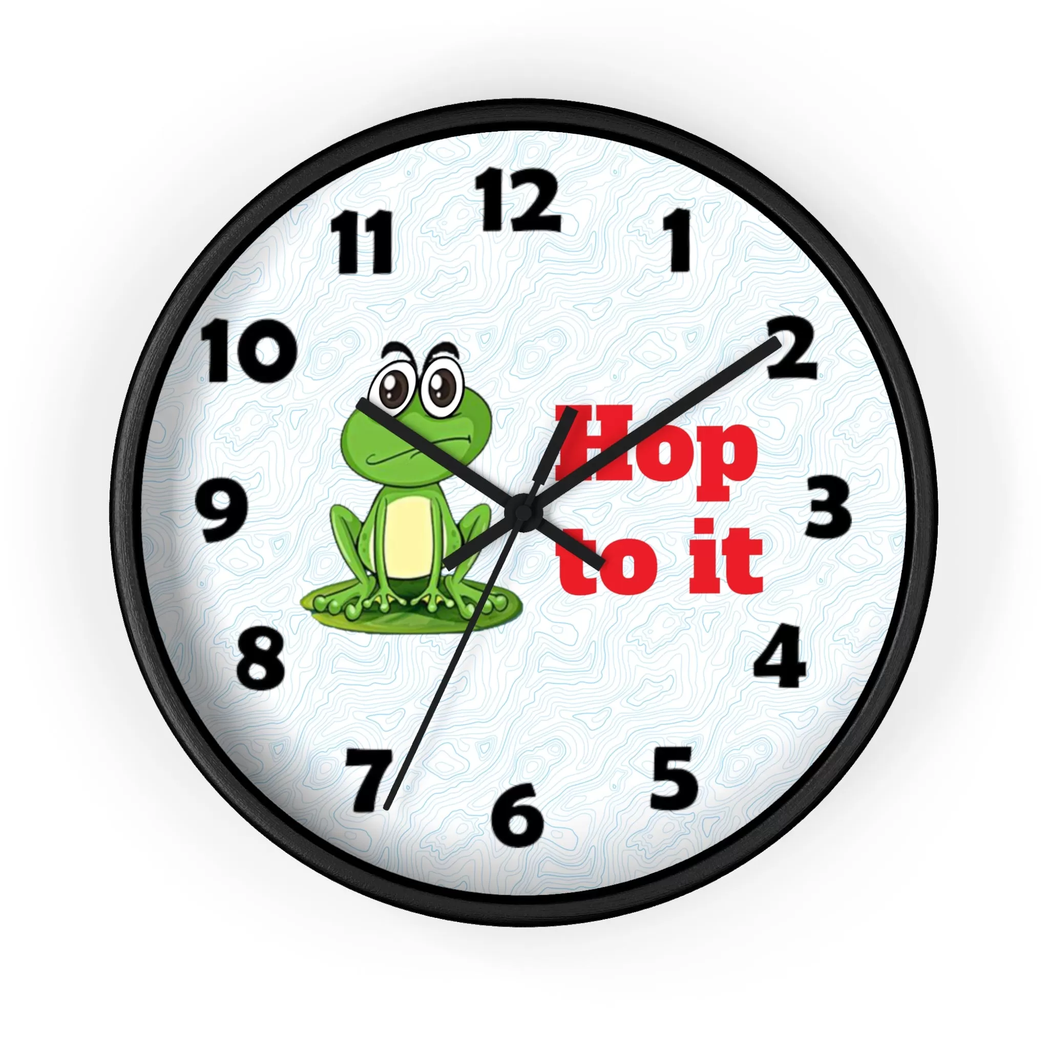 Hop to It Wall Clock, Frog Wall Clock