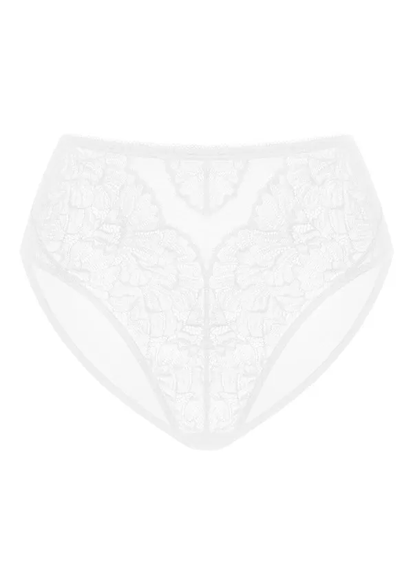 HSIA Blossom Lace White Bikini Underwear