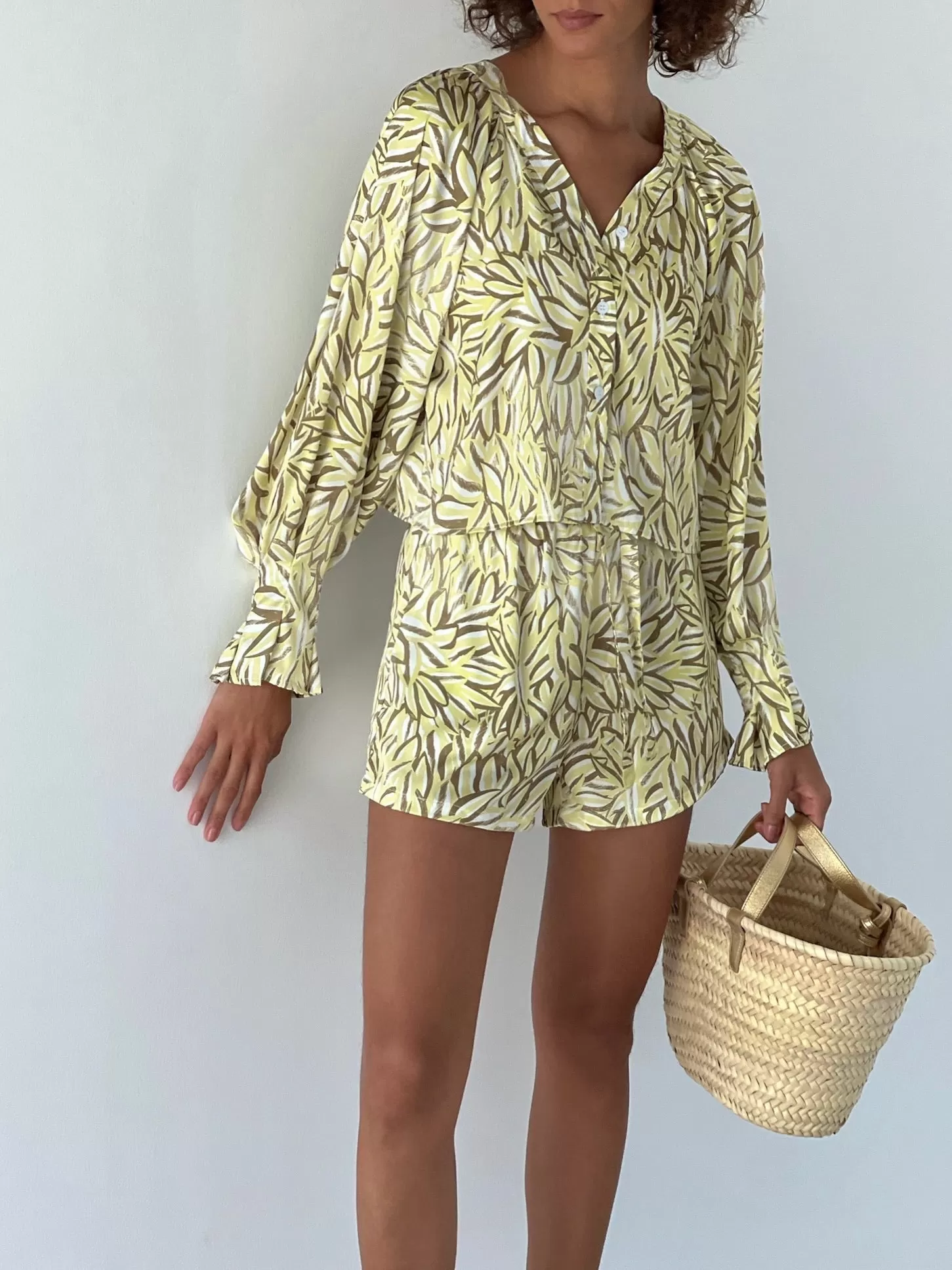 Kentia Print Shirt | Lemon Mix