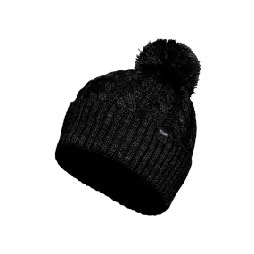 Kombi Black Braidy Merino Pom Pom Junior Hat