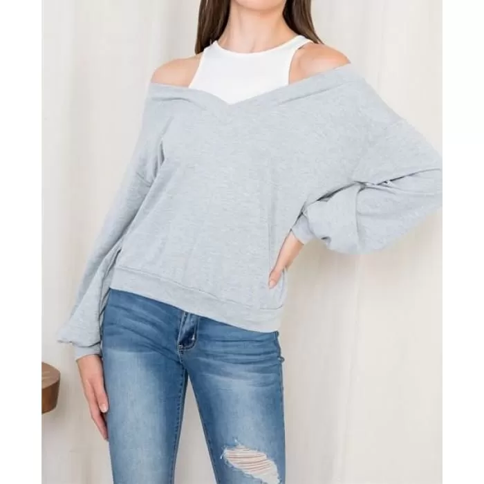 Layer Look Sweatshirt