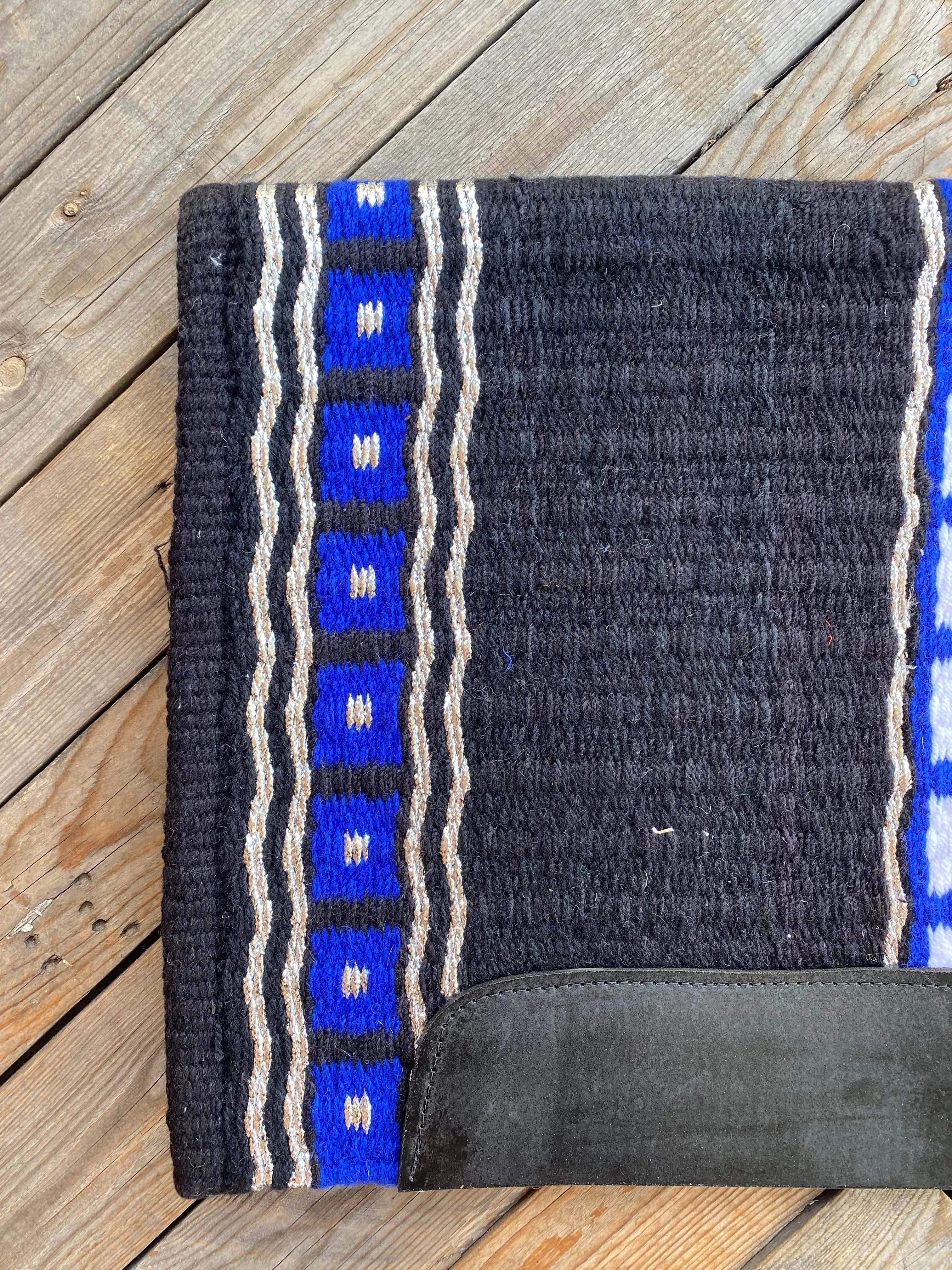 Luxe Hand-Woven Saddle Pad - Royal Blue