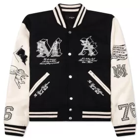 MA Angel Varsity Jacket - Black