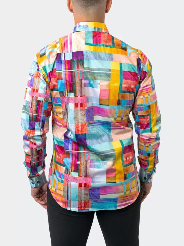 Maceoo Stretch Shirt | Fibonacci Cube 41 Multi