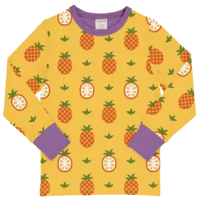 Maxomorra Pineapple Organic Cotton Long Sleeved Top