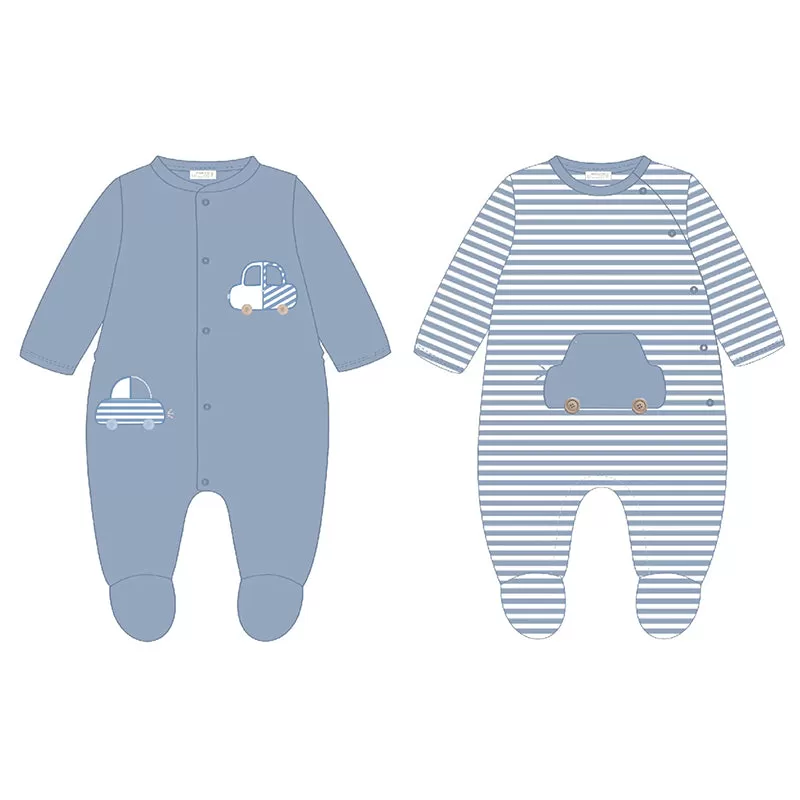 Mayoral Baby Blue Onesie Set of Two _ 1726-42