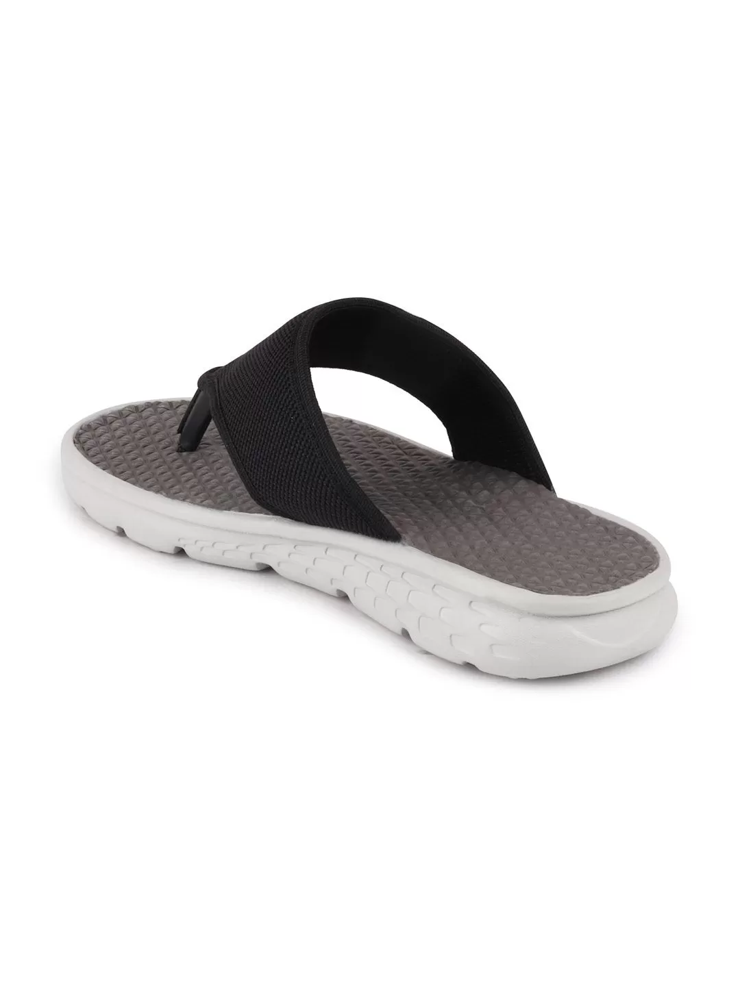 Men Black Casual Slip-On Flip-Flops