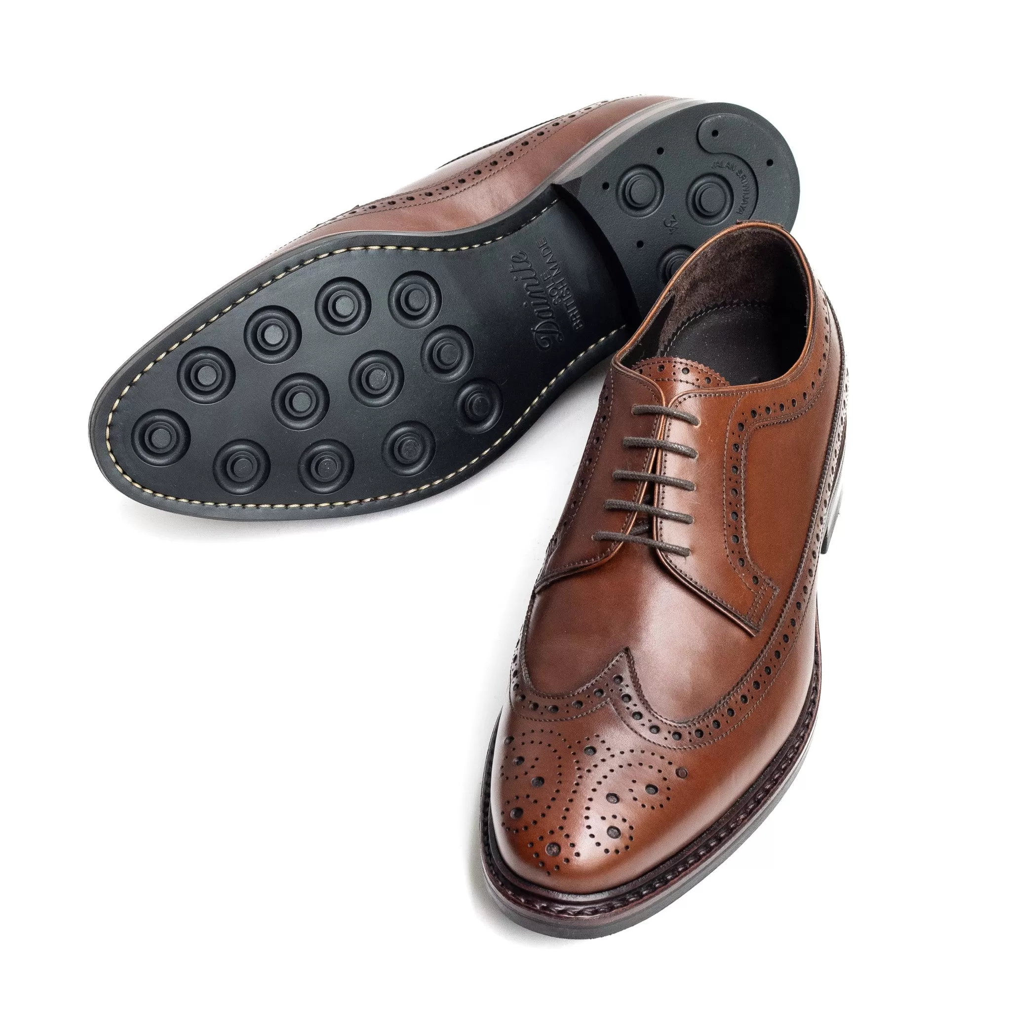 Men's Full Brogue Derby (Dainite Sole) / Cuoio Calf 98652