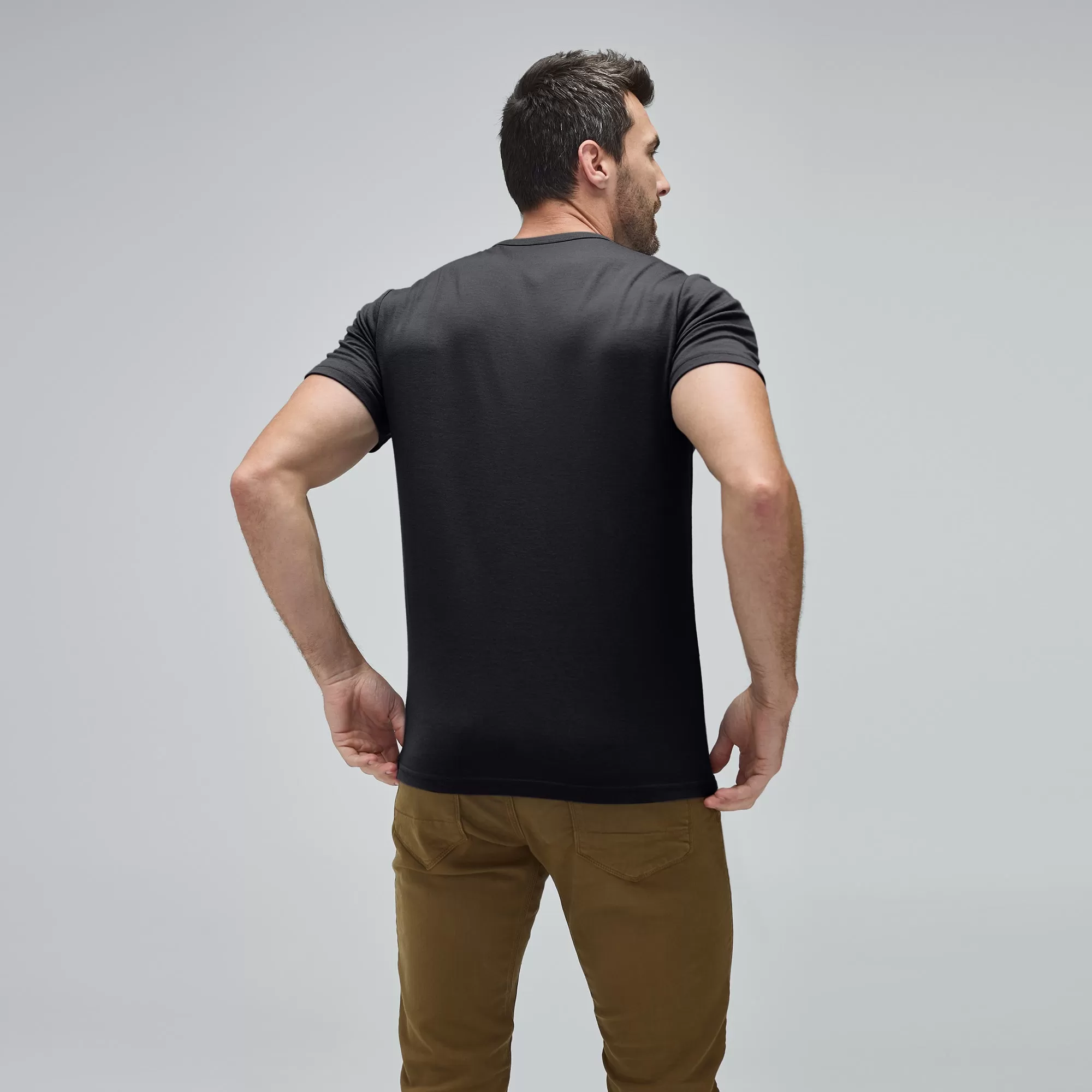 Men's Tall Merino Crew Neck T-Shirt