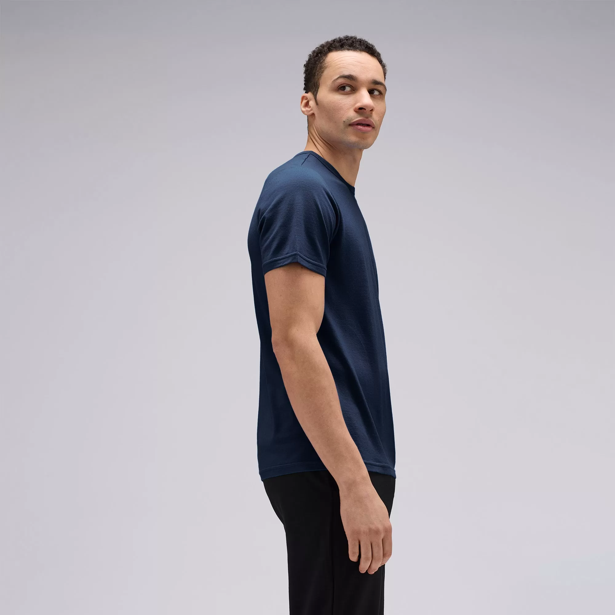 Men's Tall Merino Crew Neck T-Shirt