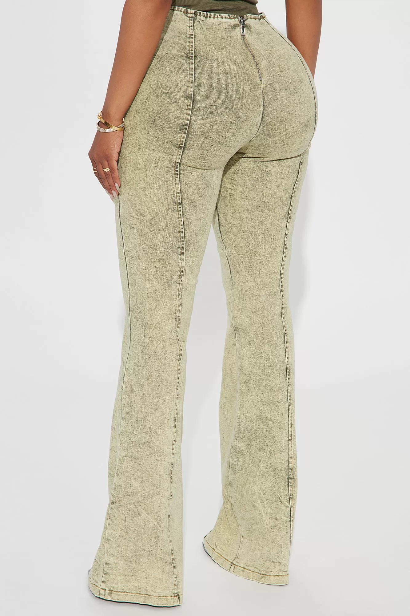 Never Let You Go Flare Pant - Sage