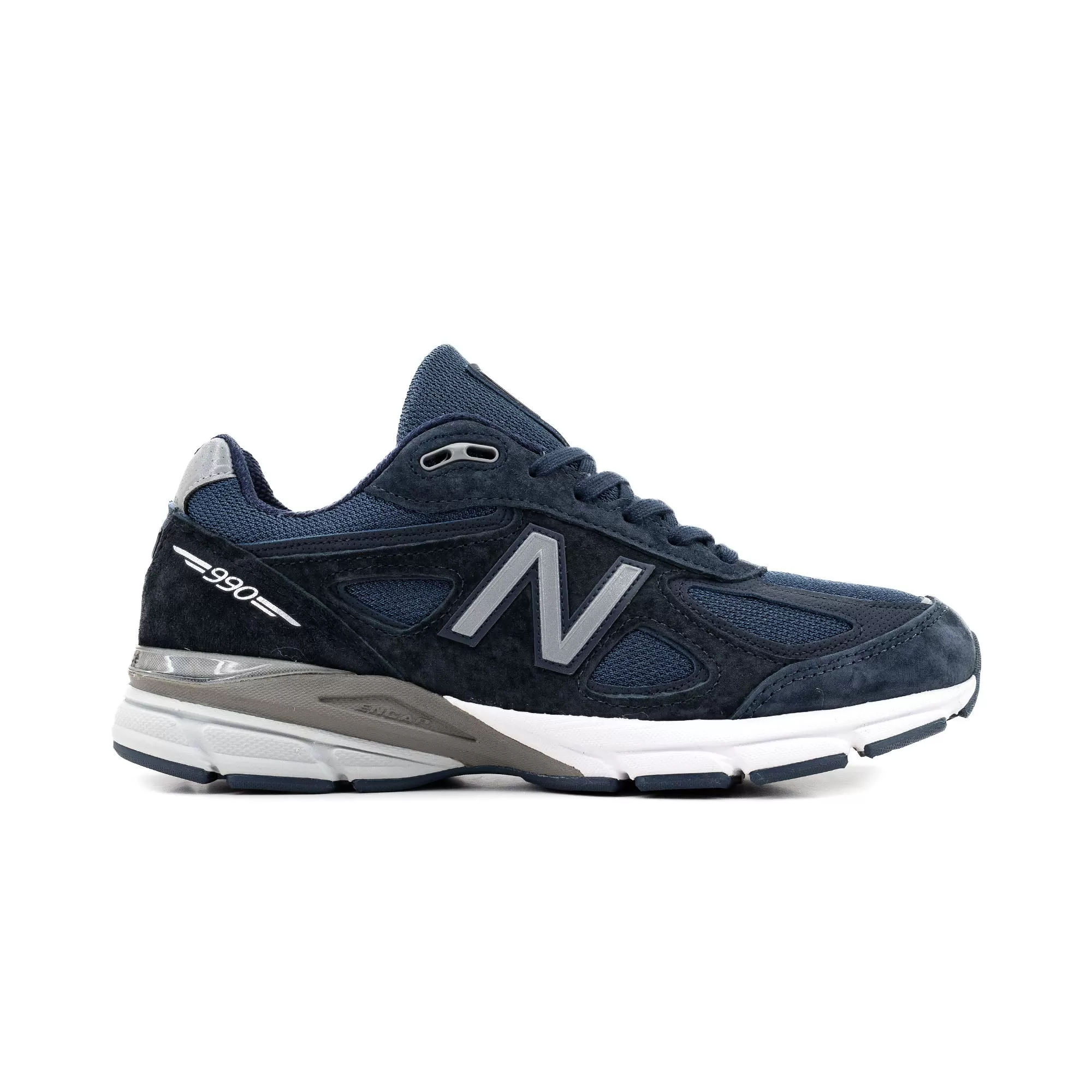 New Balance 990v4 Made in USA Navy/Silver U990NV4