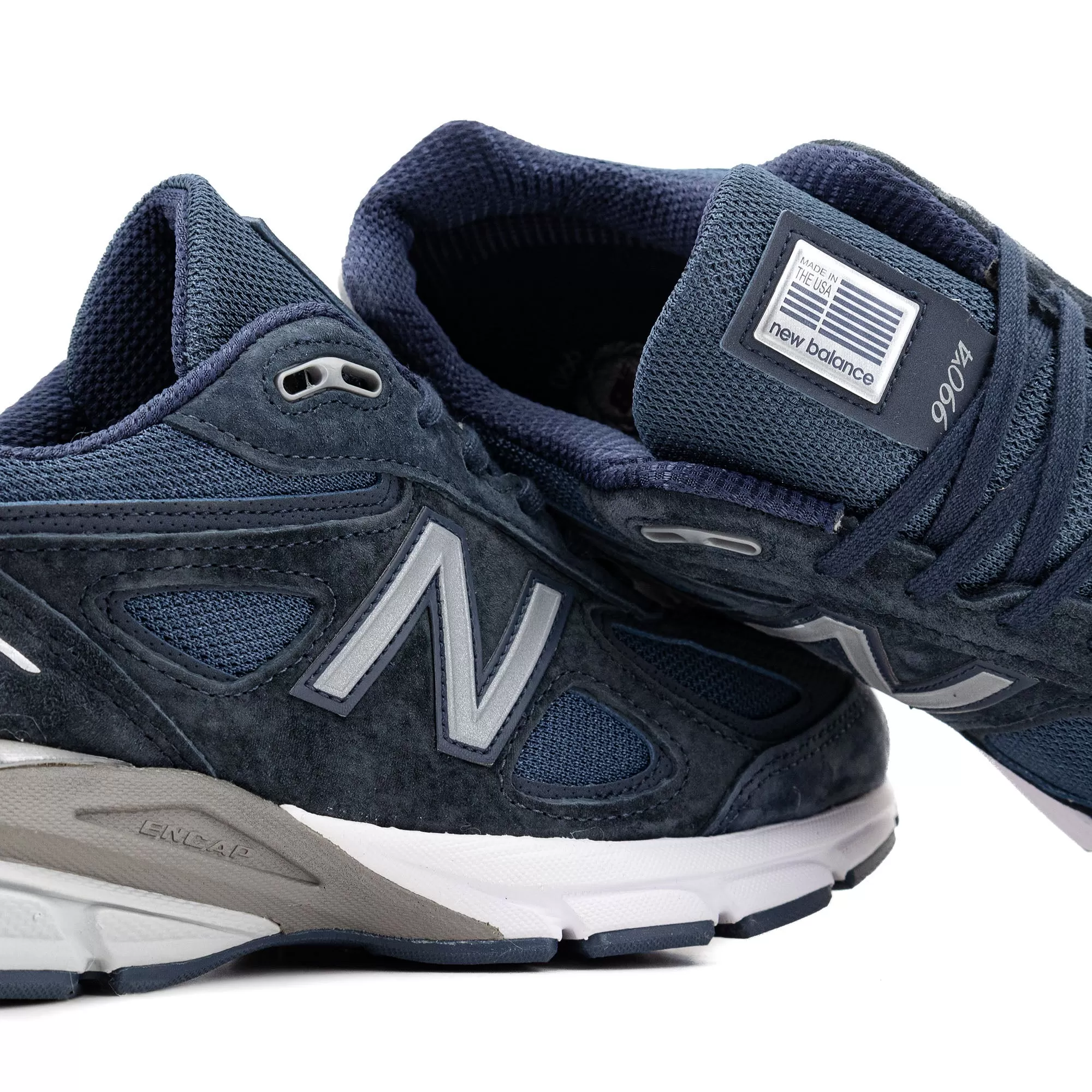 New Balance 990v4 Made in USA Navy/Silver U990NV4