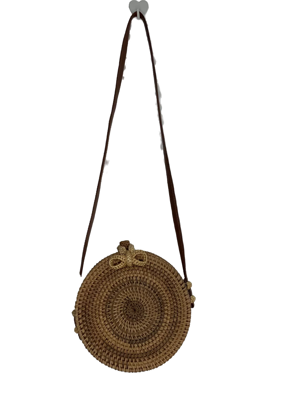 Nude Circle Rattan Bag