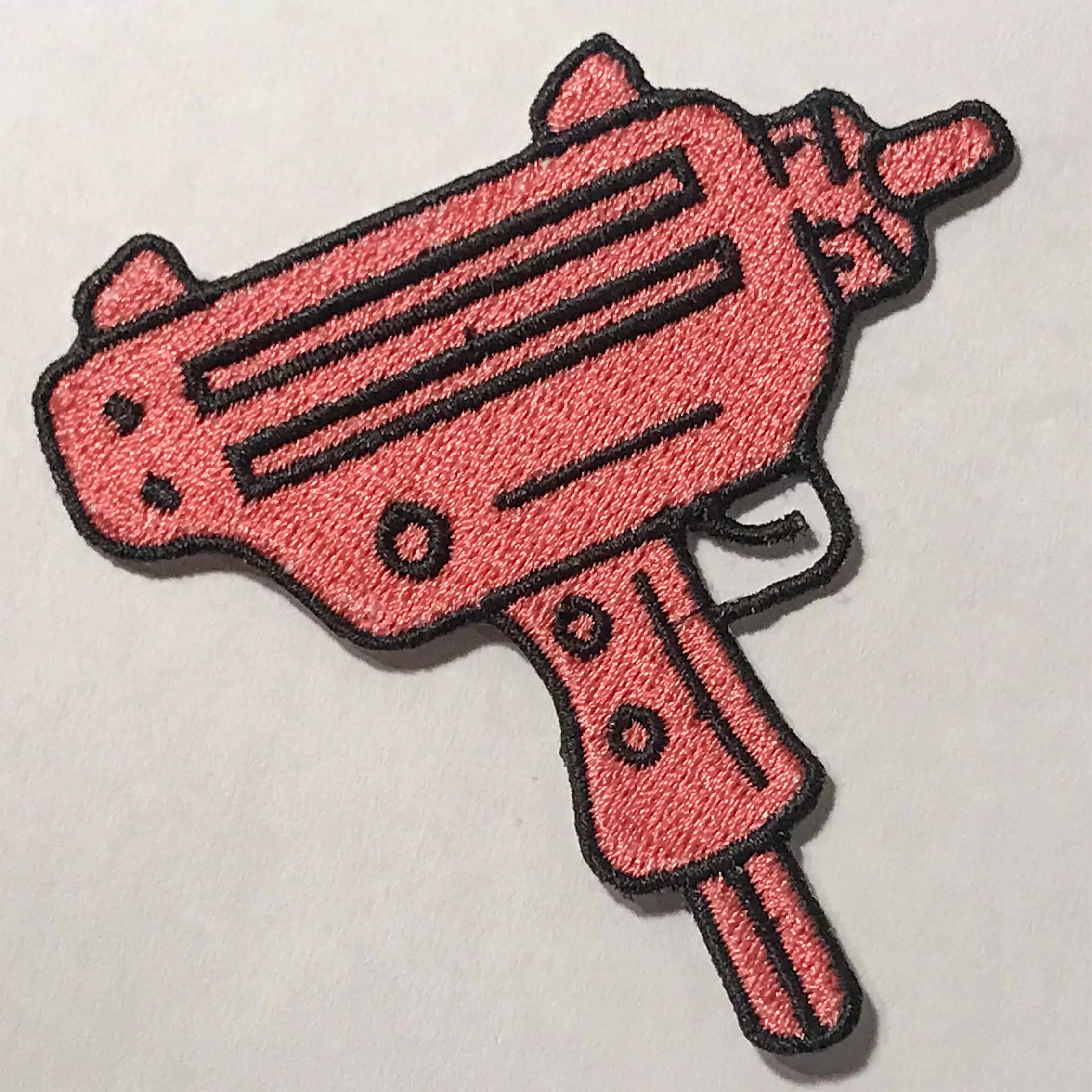 Pink Uzi : Iron-on Patch