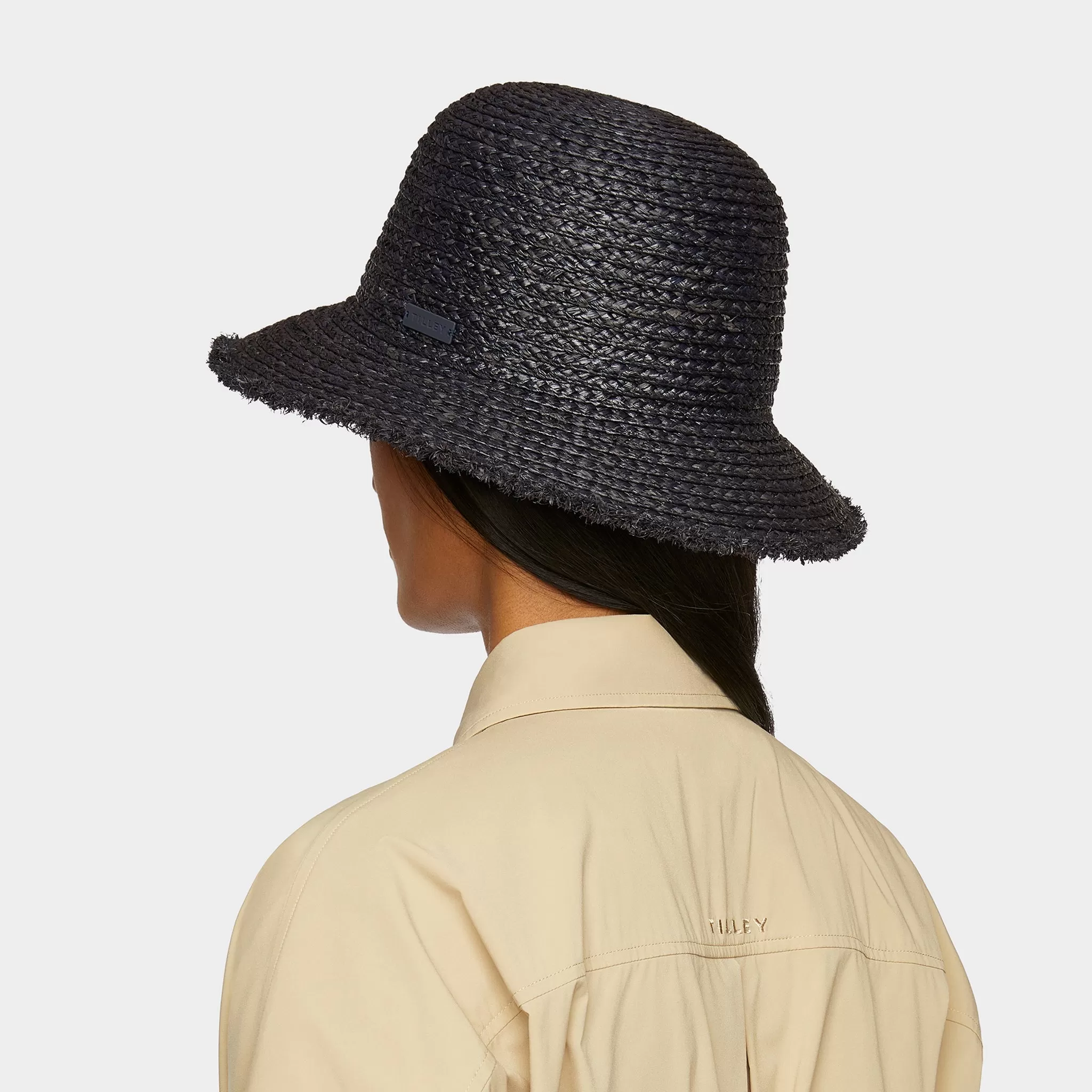 Raffia Frayed Edge Hat