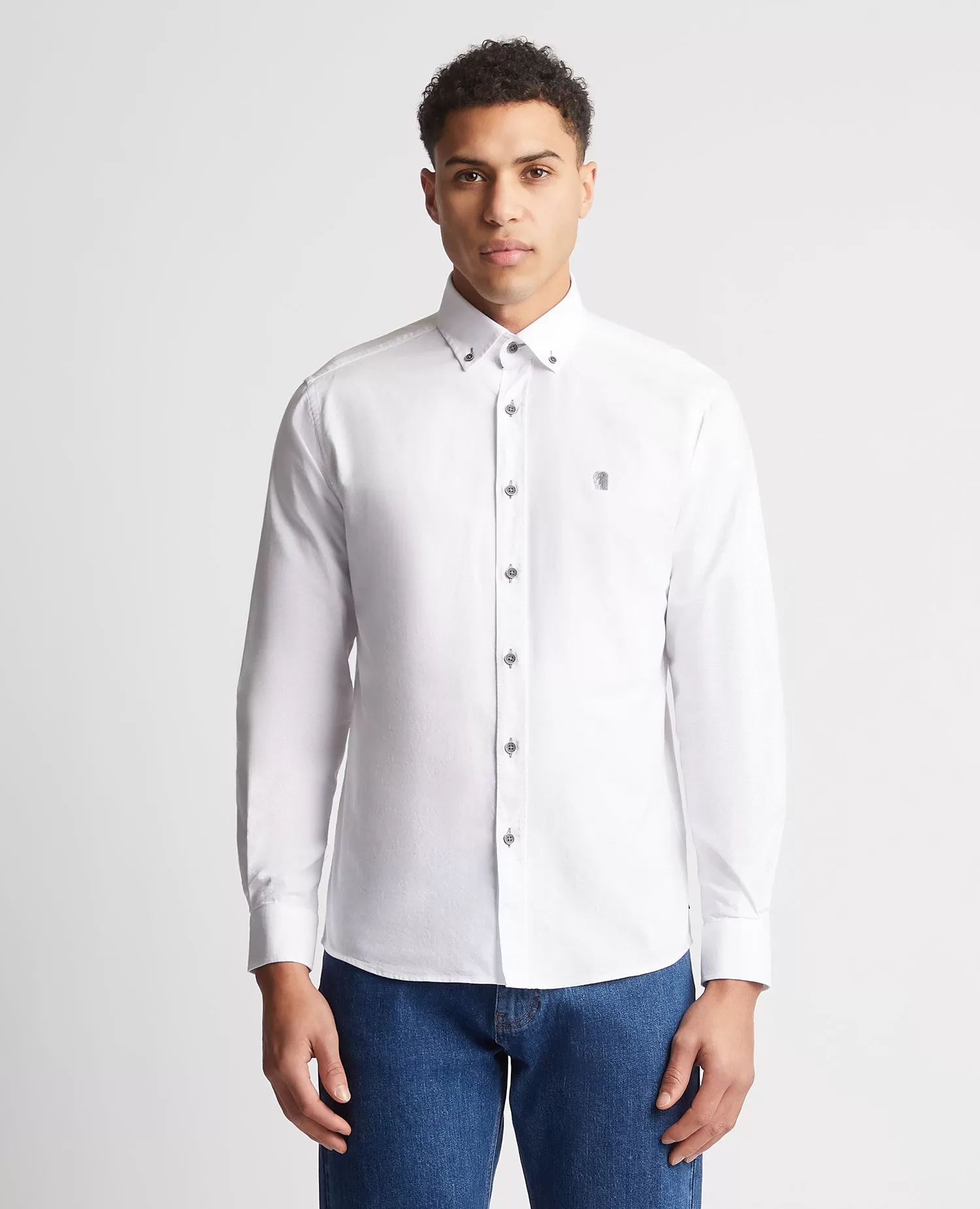 REMUS UOMO Casual B/D Shirt/White - New SS24