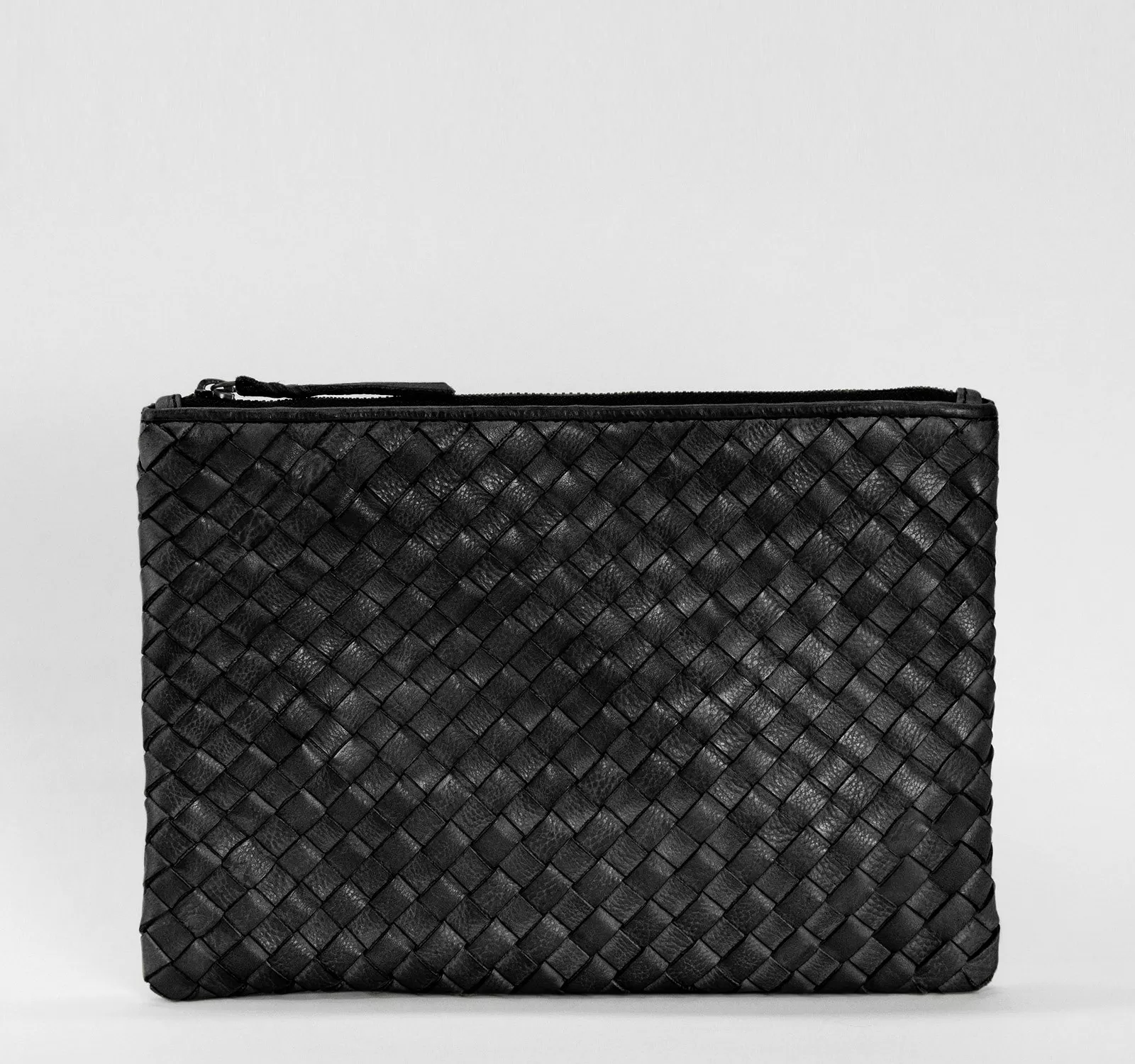 Rock Paper Scissors Feed Woven Clutch Pouch