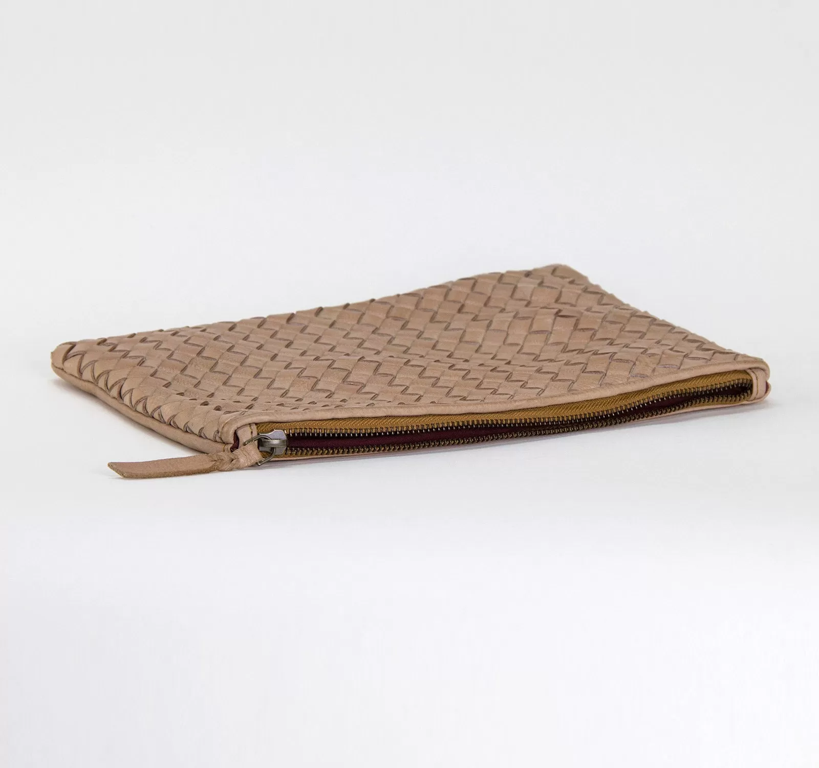 Rock Paper Scissors Feed Woven Clutch Pouch