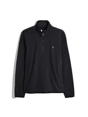 Rush Quarter Zip Sweatshirt In Charcoal