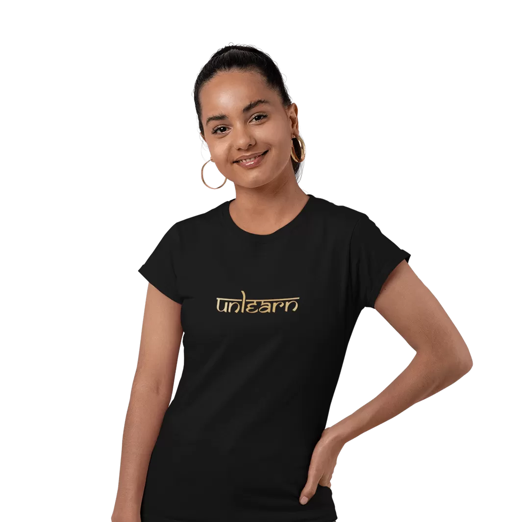 Sanskrit unlearn - Women's Fitted T-Shirt