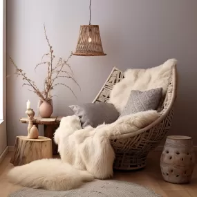 Sheepskin Rug cream