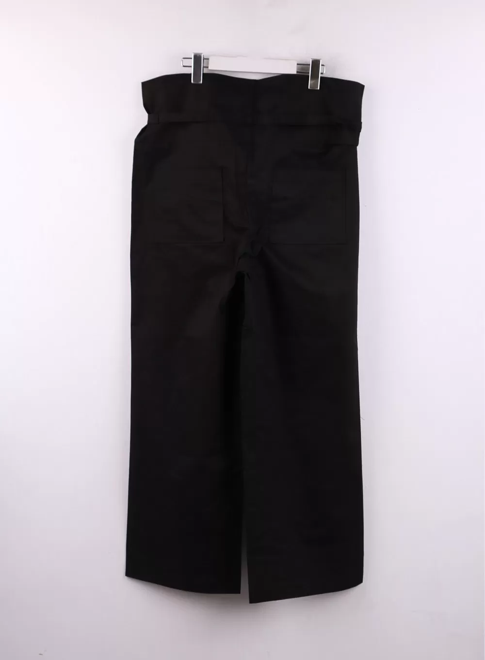 Solid Detail Waist Straight Pants CF406