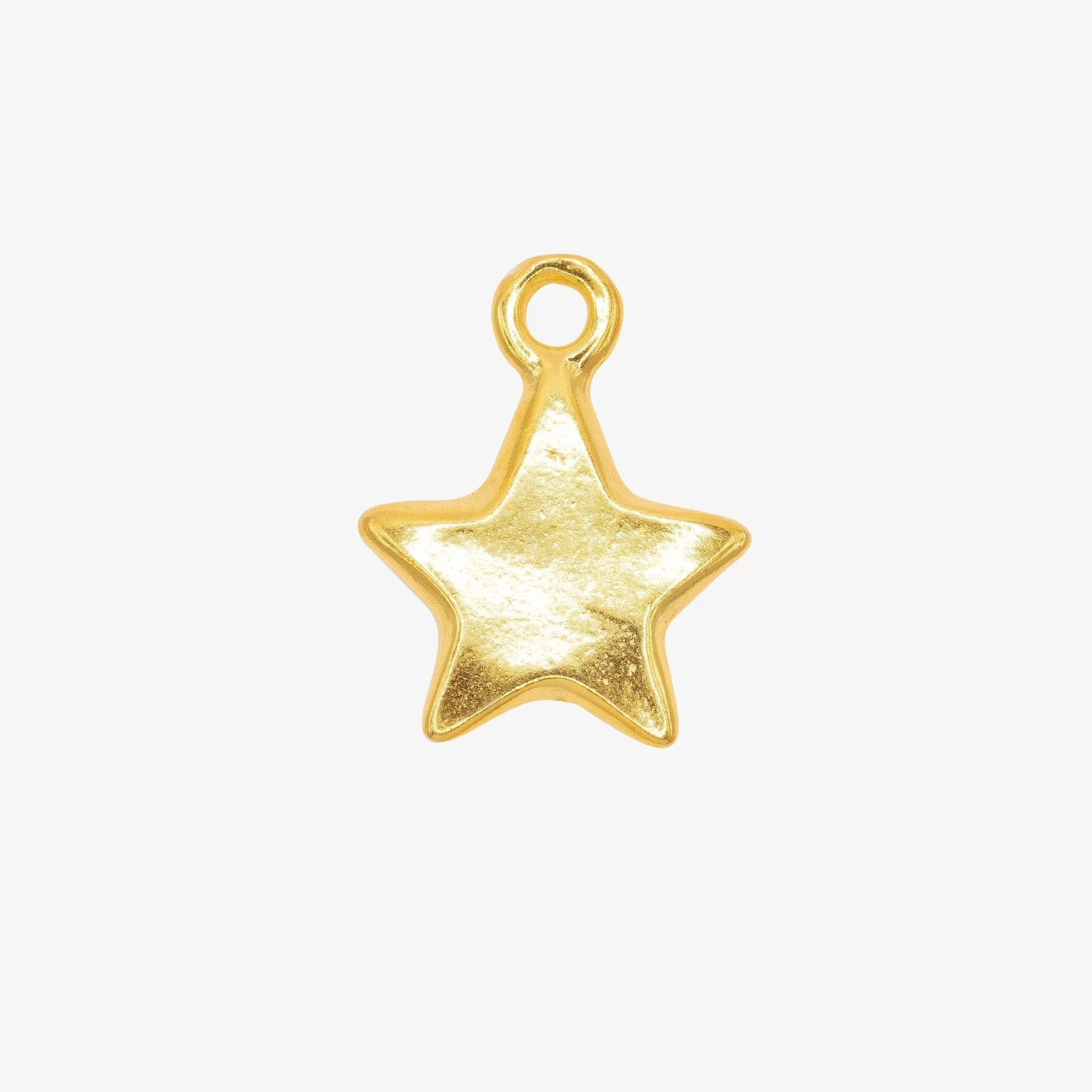 Star Charm Wholesale 14K Gold, Solid 14K Gold, G220