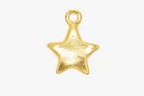 Star Charm Wholesale 14K Gold, Solid 14K Gold, G220