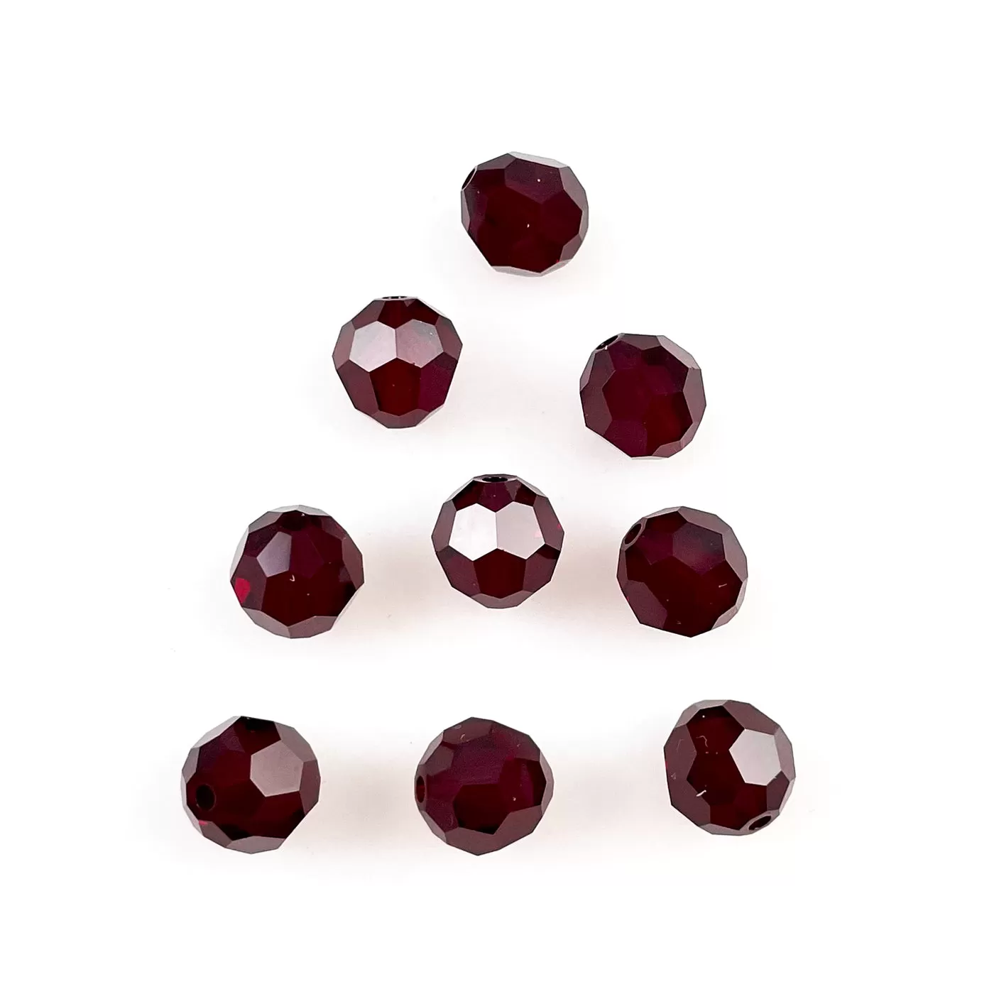 Swarovski SIAM Crystal Beads 5000 - 12 Red 8mm