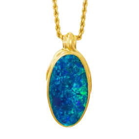 'The Amulet of Atlantis' Boulder Opal Necklace