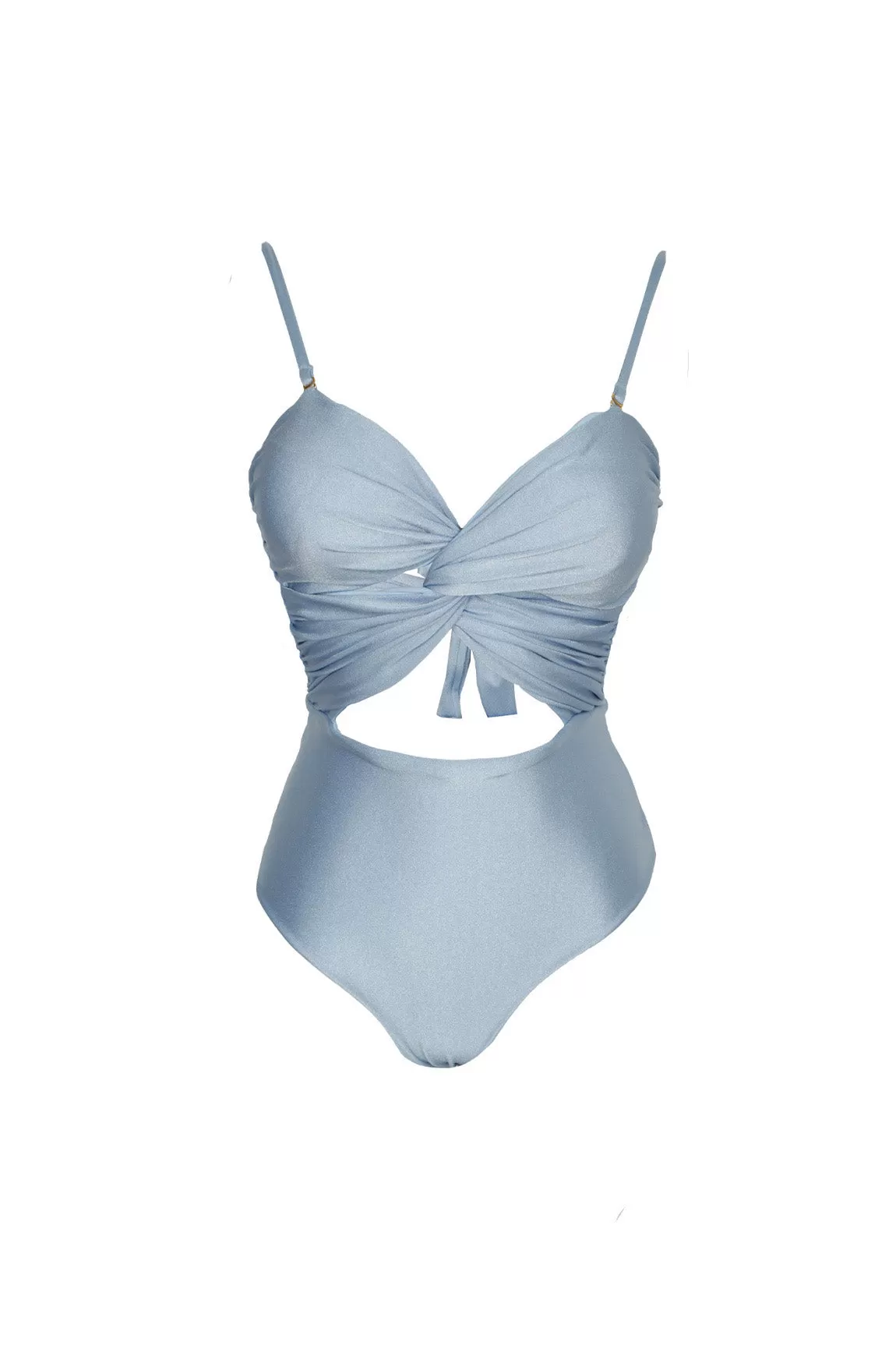 The Blue Draped One Piece