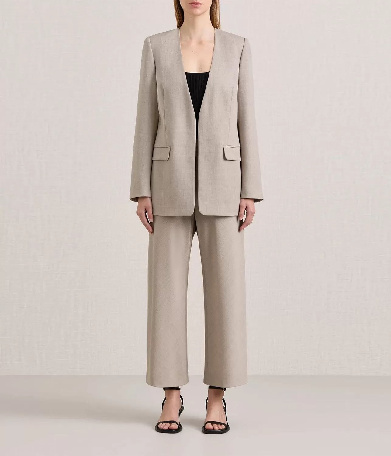 THE ROSALIND BLAZER- ALMOND