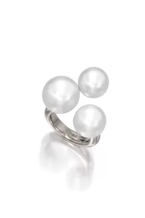 Three Bubble Pearl Ring