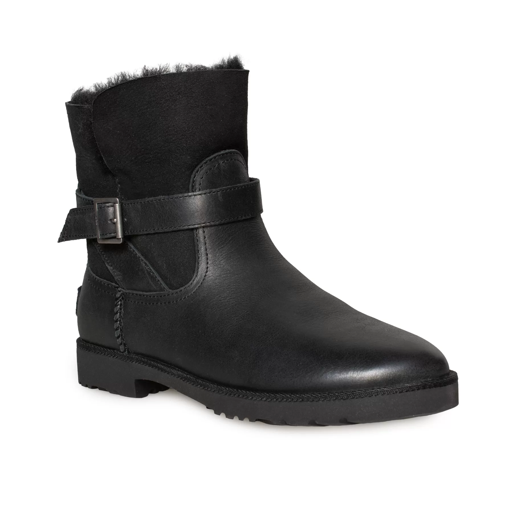 UGG Romely Buckle Black Boots - Women's