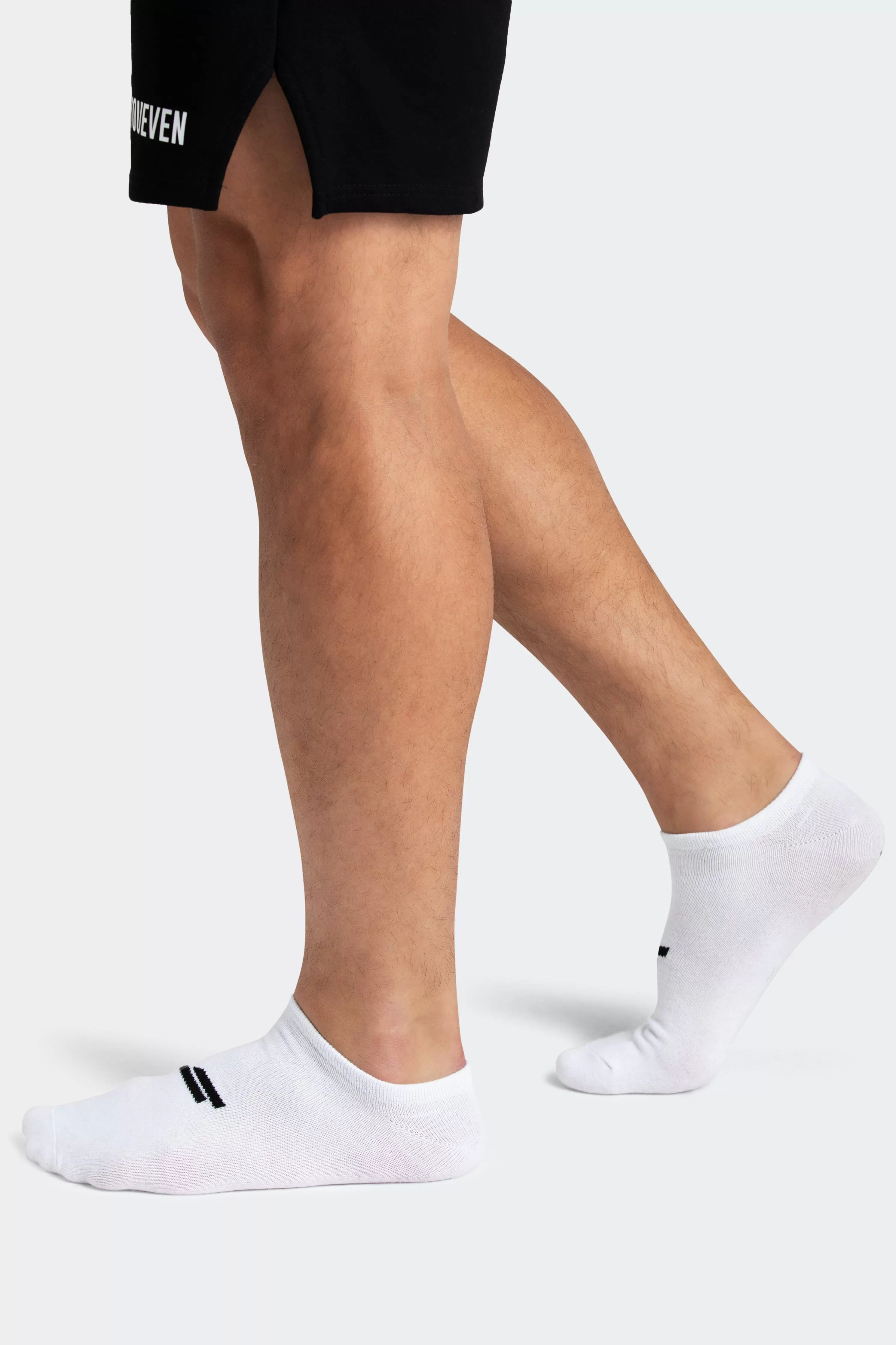 Unisex Marked No-Show Socks 3pk - White