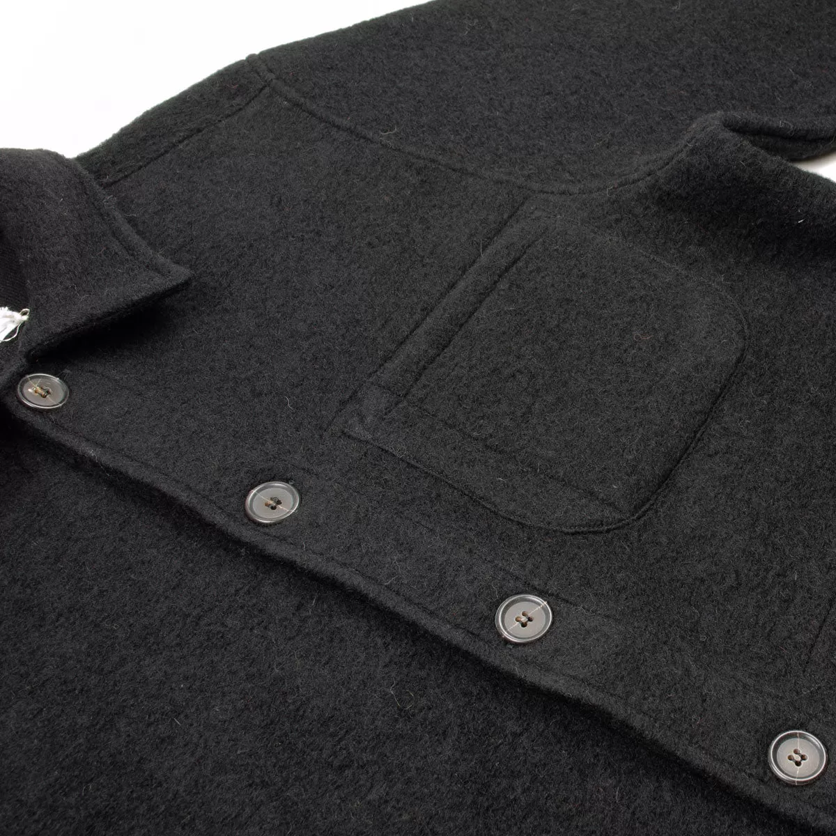 Universal Works - Field Jacket Wool Fleece - Black